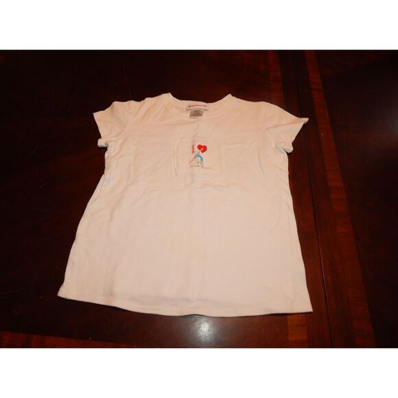 AMERICAN GIRL girls large 14/16 I heart gymnastics white graphic t-shirt - Picture 2 of 7